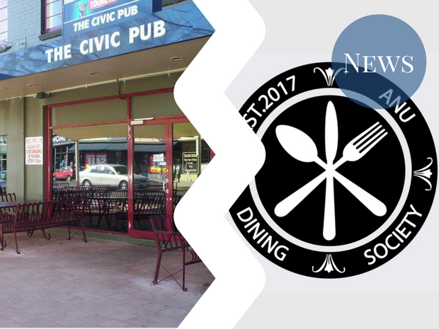 Dinsoc logo and civic pub
